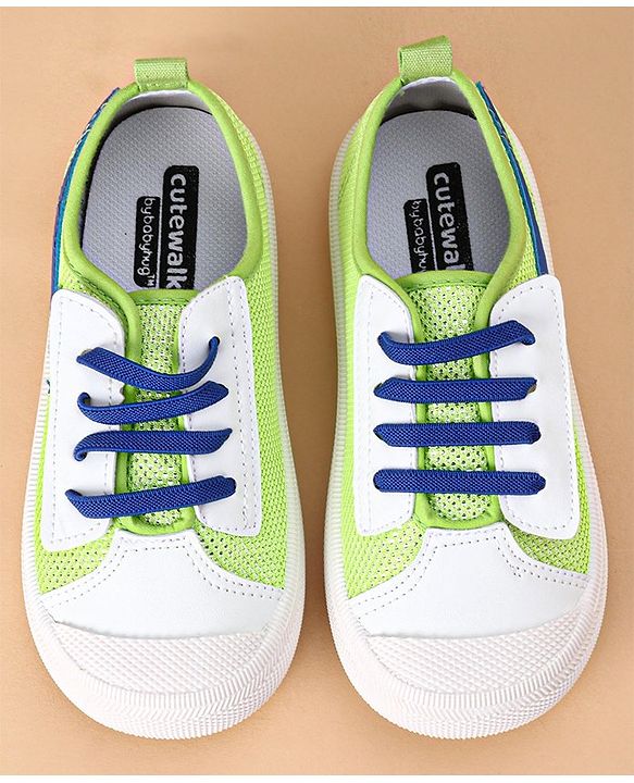Cute Walk by Babyhug Casual Shoes Solid - Green Blue