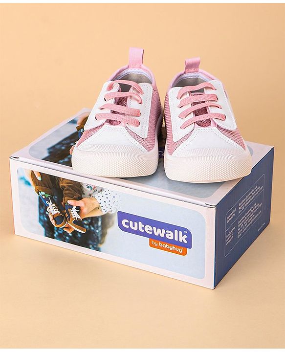 Cute Walk by Babyhug Casual Shoes Solid- Pink