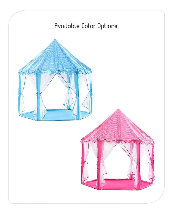 Babyhug Royal Castle Tent Playhouse for Kids | Jumbo Indoor & Outdoor Blue Castle Play Tent | Ideal for Boys & Girls | Birthday Gift | BIS Certified