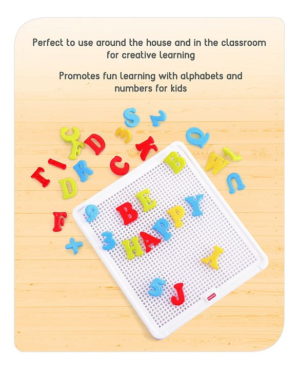 Babyhug Pin on Peg Alpha Numero Board - 84 Pieces