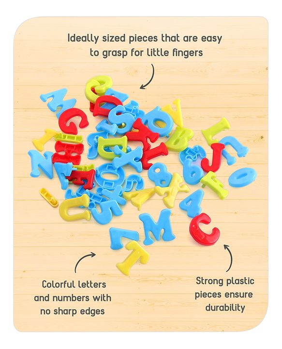 Babyhug Pin on Peg Alpha Numero Board - 84 Pieces