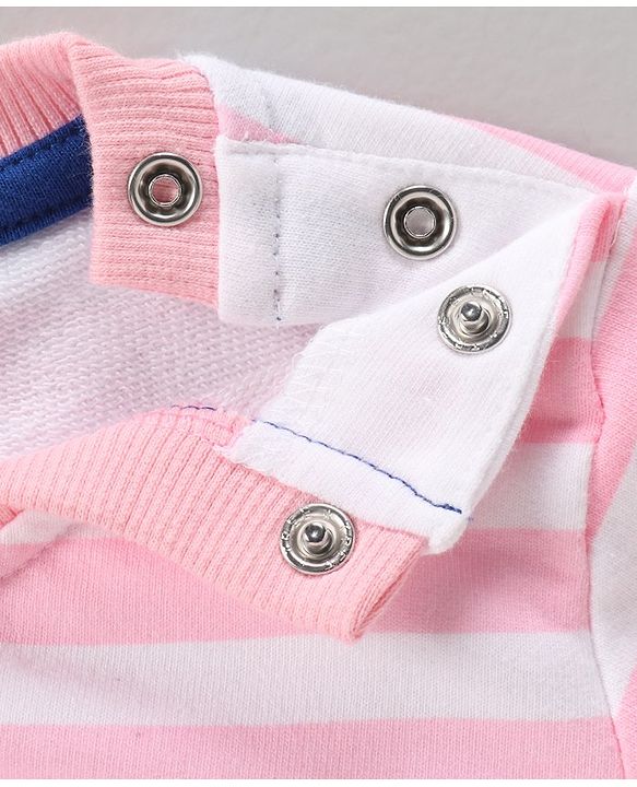 Babyhug Full Sleeves Sweatshirts Printed Pack of 2- Blue Pink