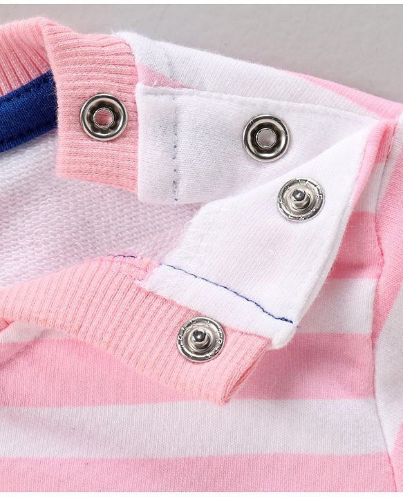 Babyhug Full Sleeves Sweatshirts Printed Pack of 2- Blue Pink