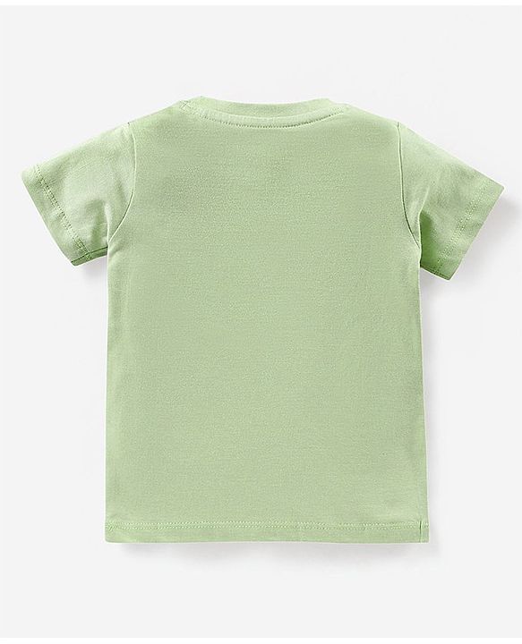 Babyhug Half Sleeves Cotton Night Suit Multiprint - Green Blue