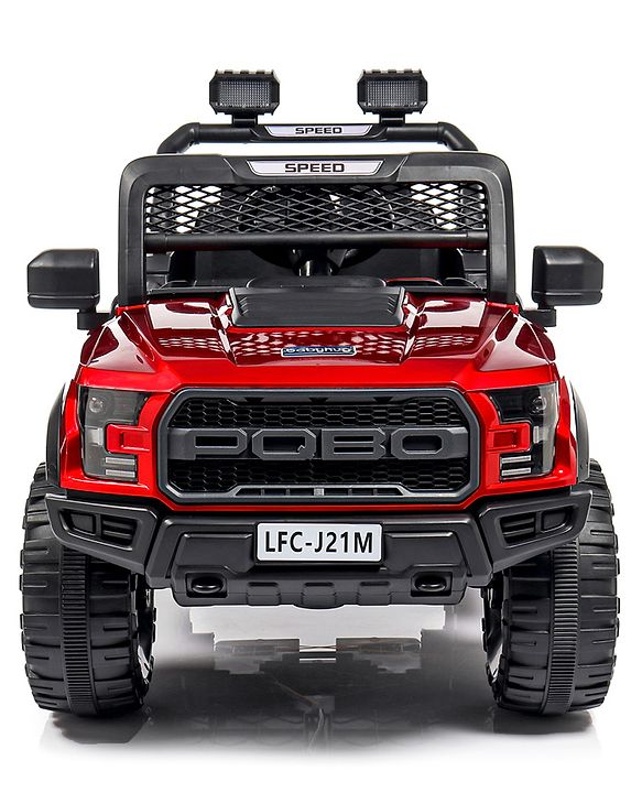 Babyhug Battery Operated Jeep With Music And Lights - Red