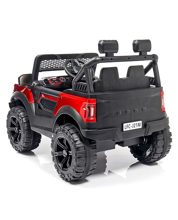 Babyhug Battery Operated Jeep With Music And Lights - Red