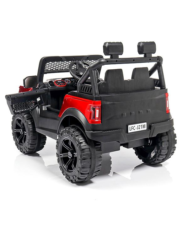 Babyhug Battery Operated Jeep With Music And Lights - Red