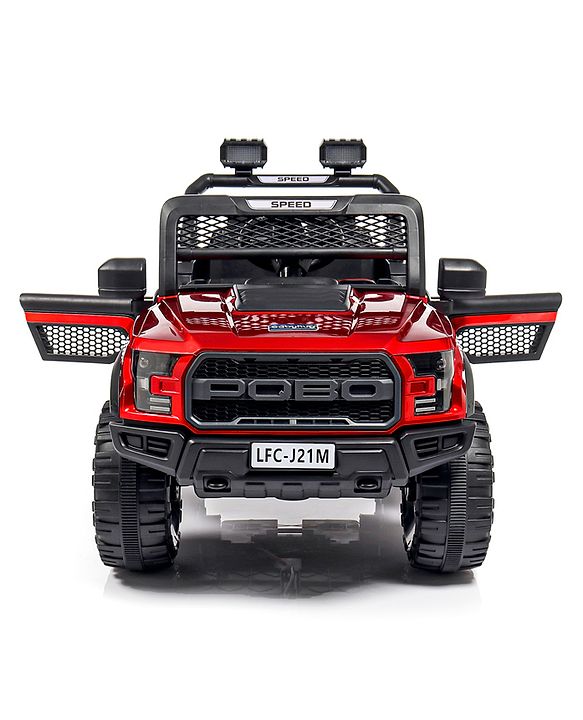 Babyhug Battery Operated Jeep With Music And Lights - Red