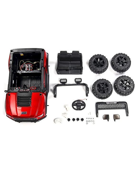 Babyhug Battery Operated Jeep With Music And Lights - Red