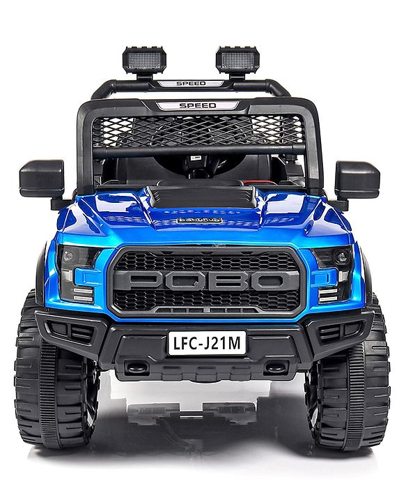 Babyhug Battery Operated Jeep With Music And Lights - Blue