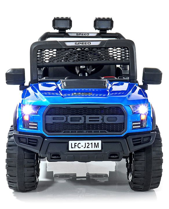 Babyhug Battery Operated Jeep With Music And Lights - Blue