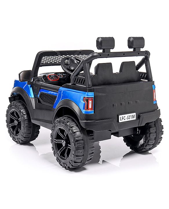 Babyhug Battery Operated Jeep With Music And Lights - Blue