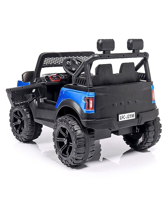 Babyhug Battery Operated Jeep With Music And Lights - Blue