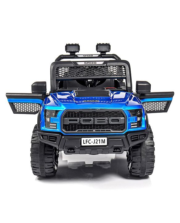 Babyhug Battery Operated Jeep With Music And Lights - Blue