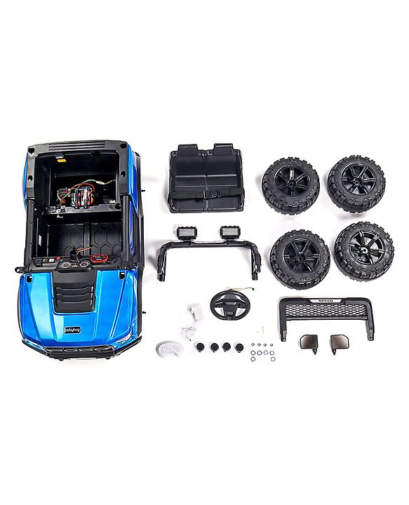 Babyhug Battery Operated Jeep With Music And Lights - Blue