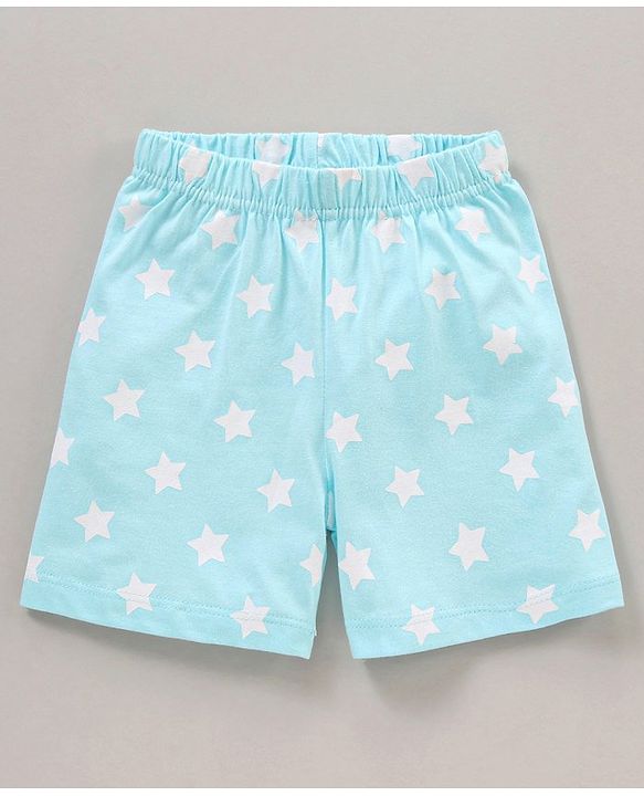 Babyhug Cotton Half Sleeves Shorts Set Dino Print - Orange Blue