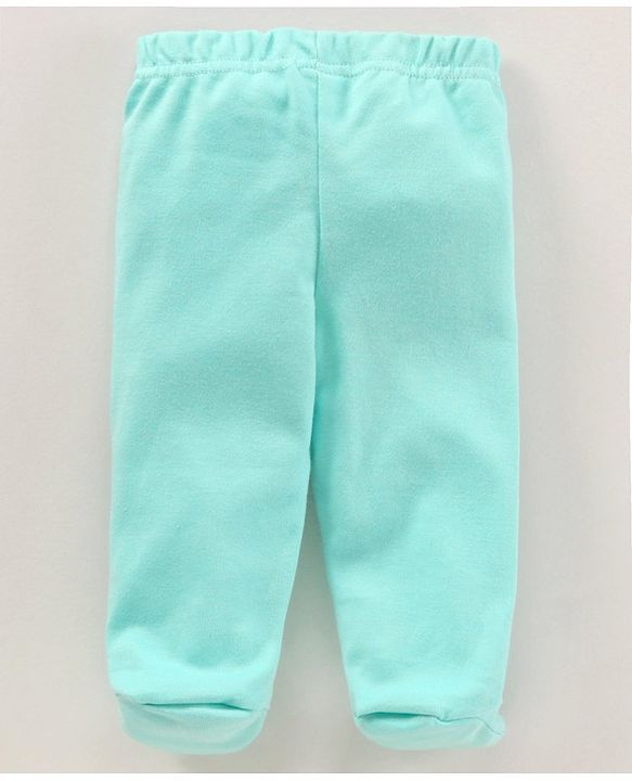 Babyhug Cotton Knit Bootie Leggings Striped Pack Of 3 - Blue