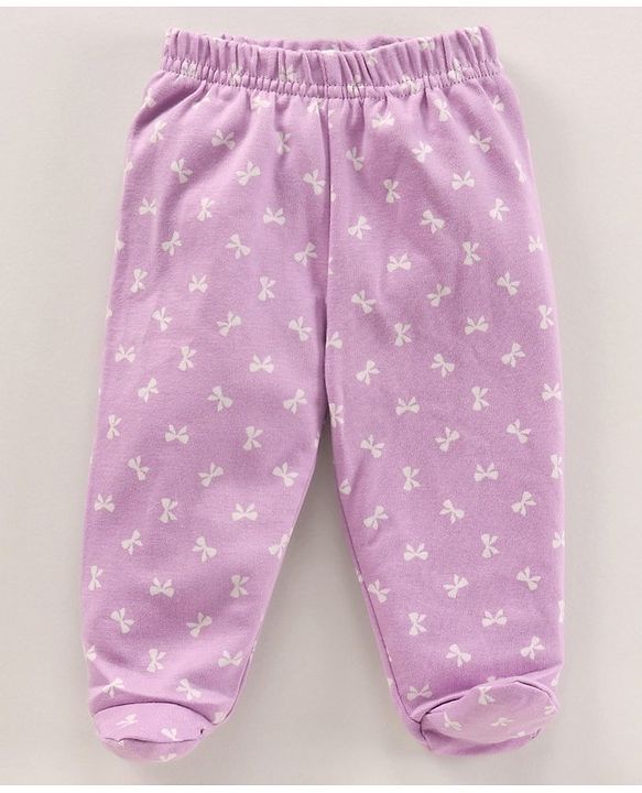 Babyhug Cotton Knit Bootie Leggings Striped Pack Of 3 - Blue