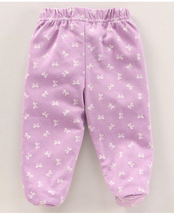 Babyhug Cotton Knit Bootie Leggings Striped Pack Of 3 - Blue