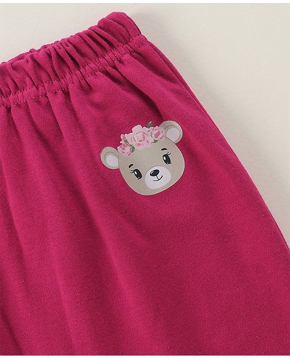 Babyhug Full Length Diaper Leggings Dot & Floral Print Pack Of 3 - Multicolor