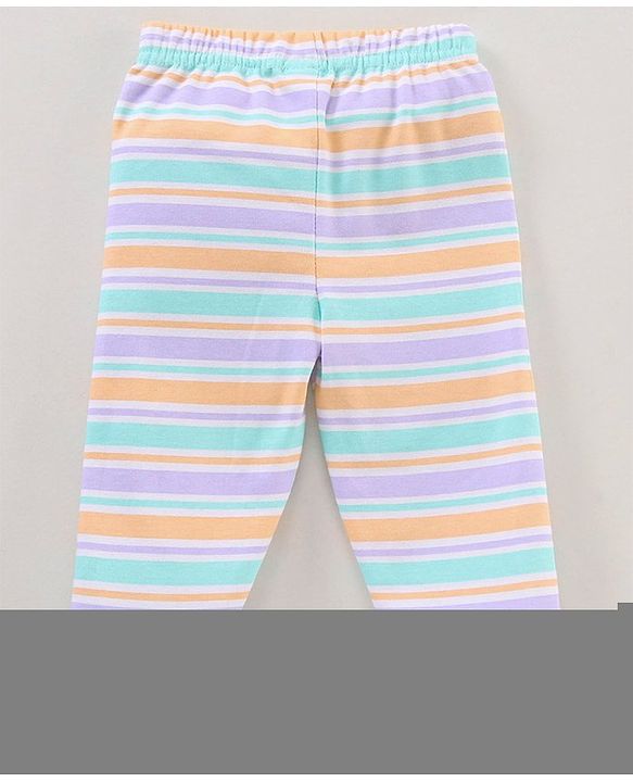 Babyhug Cotton Footed Leggings Multi Print Pack of 3  - Multicolour