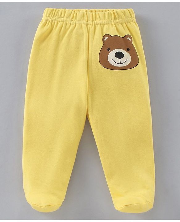 Babyhug Footed Bootie Leggings Stripes & Bear Print Pack Of 3 - Multicolor