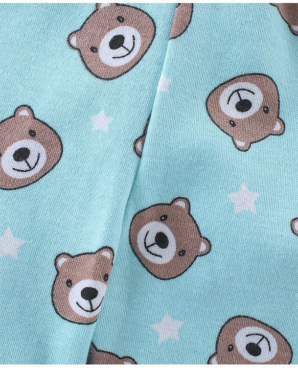 Babyhug Footed Bootie Leggings Stripes & Bear Print Pack Of 3 - Multicolor