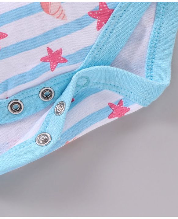 Babyhug 100% Cotton Half Sleeves Onesies Multiprint Pack Of 3 - Multicolor