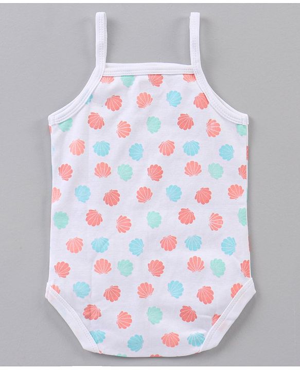 Babyhug Cotton Sleeveless Onesies Polka Dot Print Pack of 3 - Blue Pink White