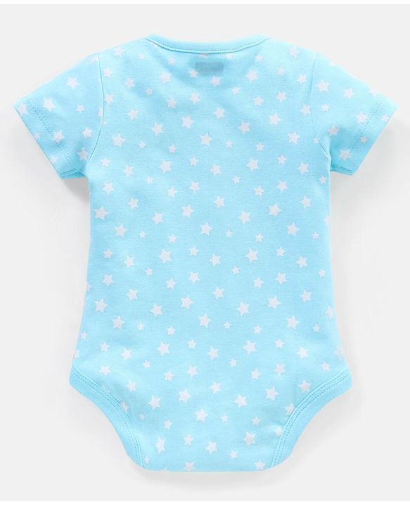 Babyhug 100% Cotton Half Sleeves  Onesies Teddy Print Pack of 5 - Multicolor