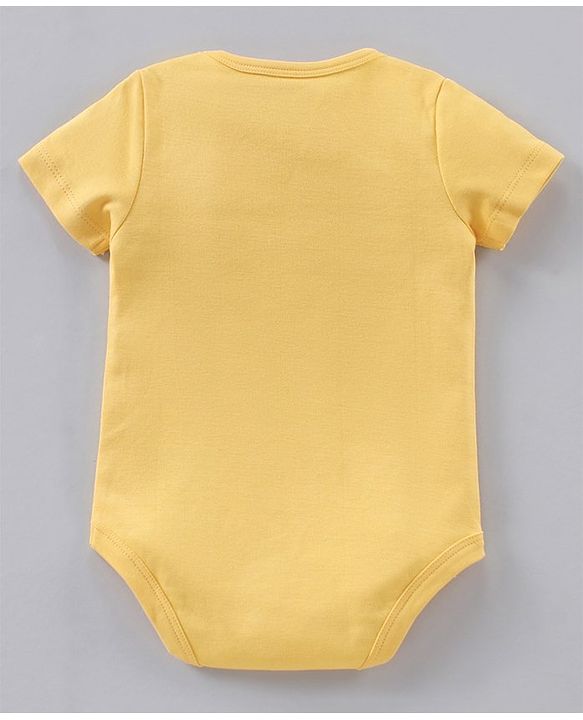 Babyhug 100% Cotton Half Sleeves Onesies Strip & Polka Dot Print Pack of 5 - Blue Yellow Red