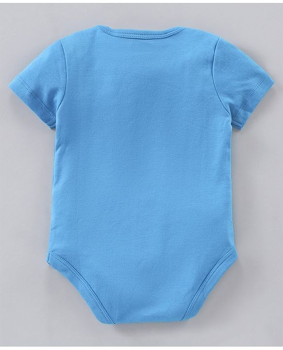Babyhug 100% Cotton Half Sleeves Onesies Strip & Polka Dot Print Pack of 5 - Blue Yellow Red