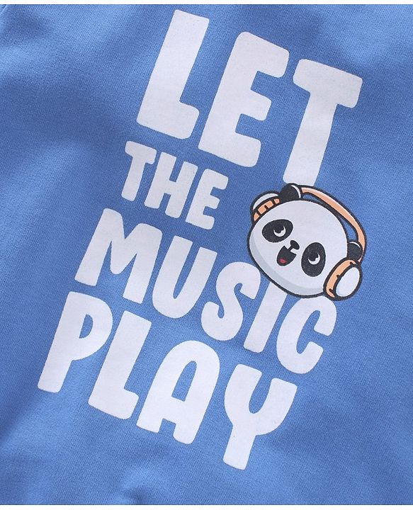 Babyhug Full Sleeves Sweatshirt Panda & Text Print Pack of 2- Multicolor