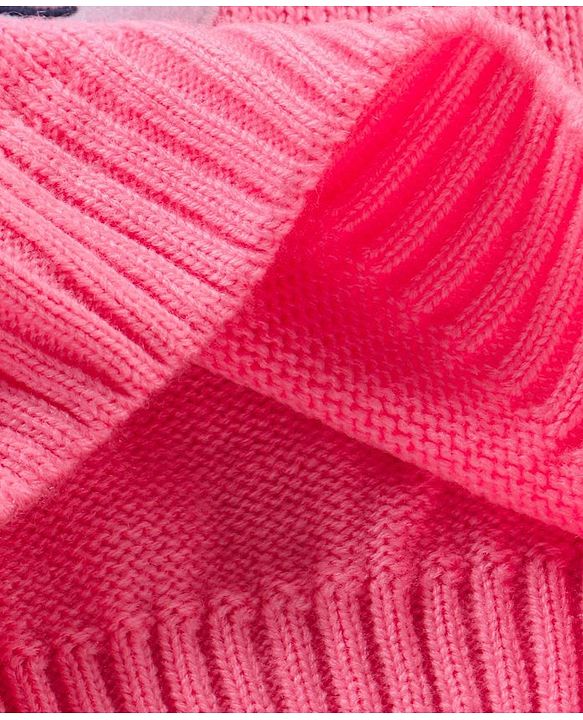 Babyhug Full Sleeves Pullover Sweater Bunny Print - Pink