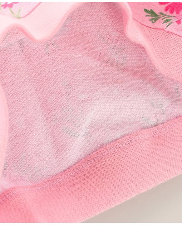 Babyhug Full Sleeves Sweatshirt Floral Print - Pink