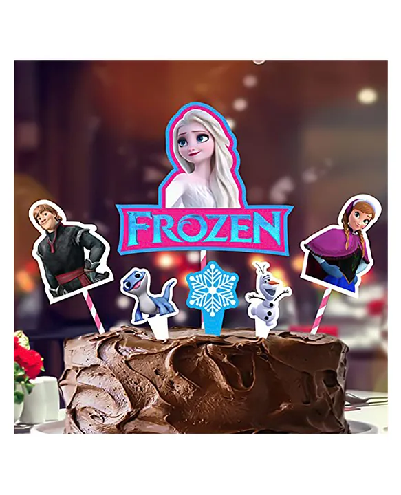 CAMARILLA Winter Wonderland Frozen Theme Cake Topper for Girls
