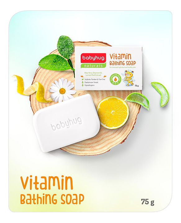 Babyhug Naturals Vitamin Bathing Soap - 75gm
