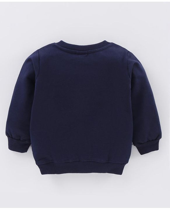 Babyhug Full Sleeves Knit Sweatshirts With Text Graphics Pack of 2- Multicolor