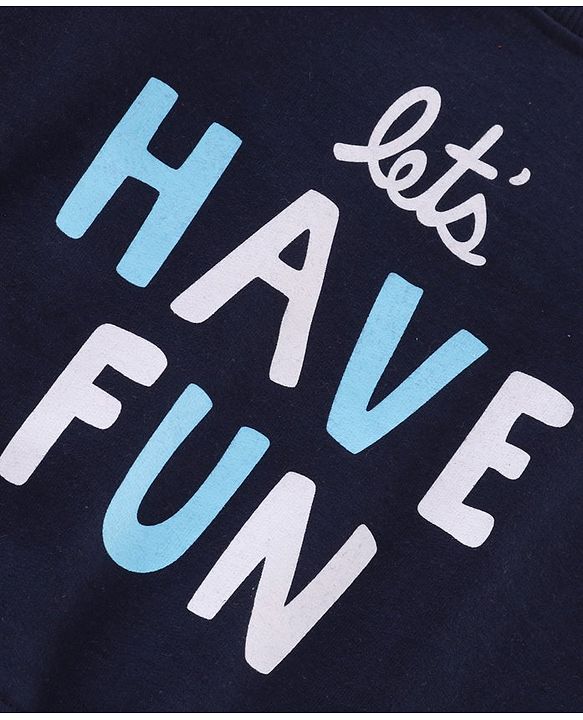 Babyhug Full Sleeves Knit Sweatshirts With Text Graphics Pack of 2- Multicolor