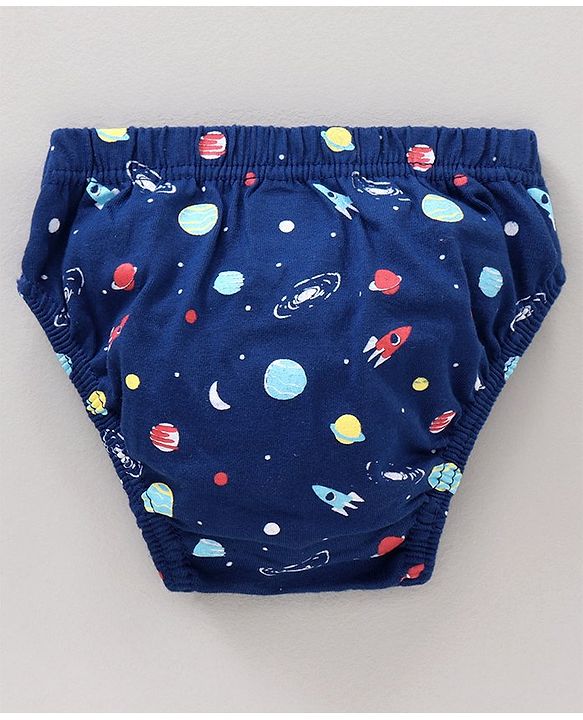 Babyhug Antibacterial Cotton Printed Briefs Pack of 5 - Multicolor
