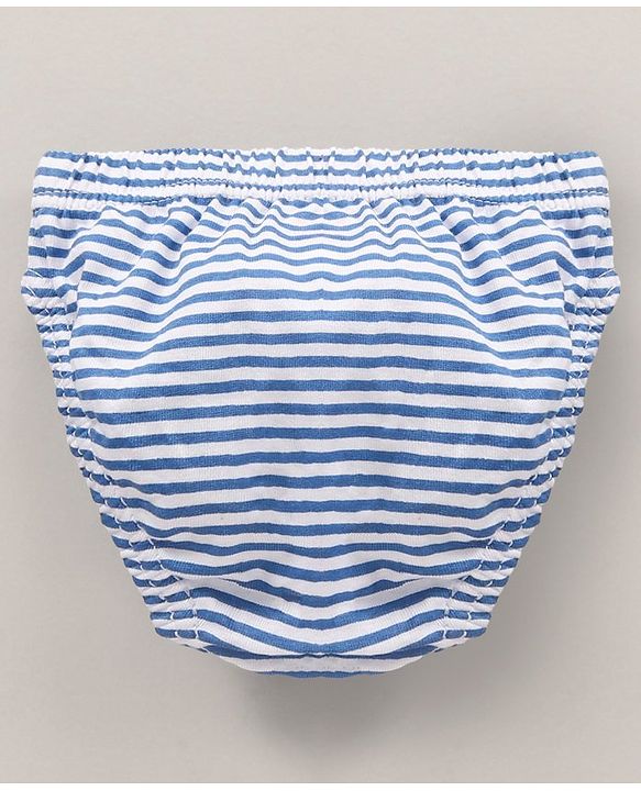 Babyhug Cotton Knit Antibacterial Stripe & Star Printed Briefs Pack of 5 - Multicolour