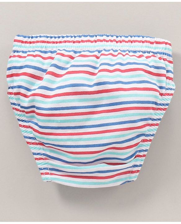 Babyhug Cotton Knit Antibacterial Stripe & Star Printed Briefs Pack of 5 - Multicolour