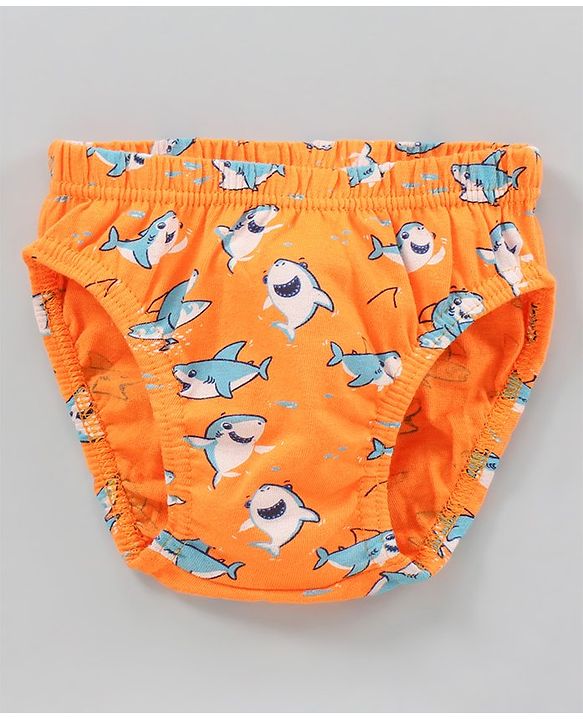 Babyhug Antibacterial Cotton Briefs Printed Pack of 5- Multicolor