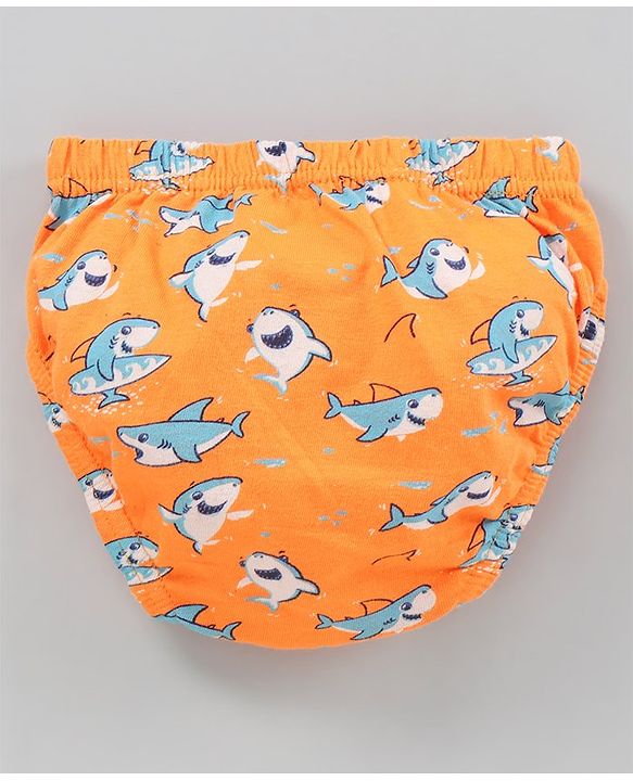 Babyhug Antibacterial Cotton Briefs Printed Pack of 5- Multicolor
