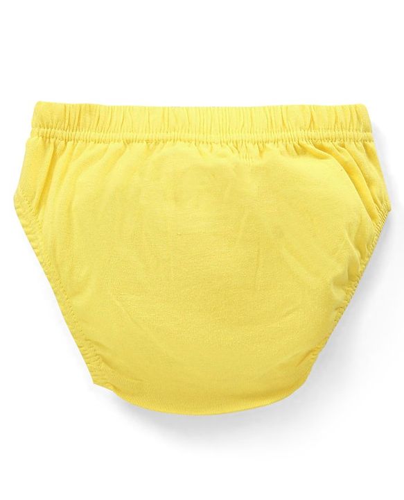 Babyhug  Cotton Knit Antibacterial Animal Print & Striped Briefs Pack of 5 - Multicolour