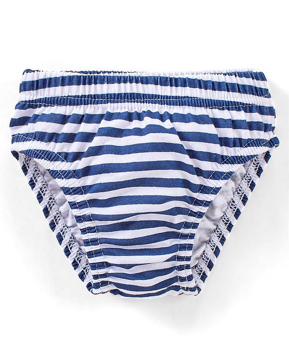 Babyhug Antibacterial Stripes & Vehicle Print Briefs Pack of 5 - Multicolor