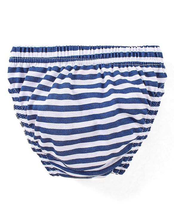 Babyhug Antibacterial Stripes & Vehicle Print Briefs Pack of 5 - Multicolor