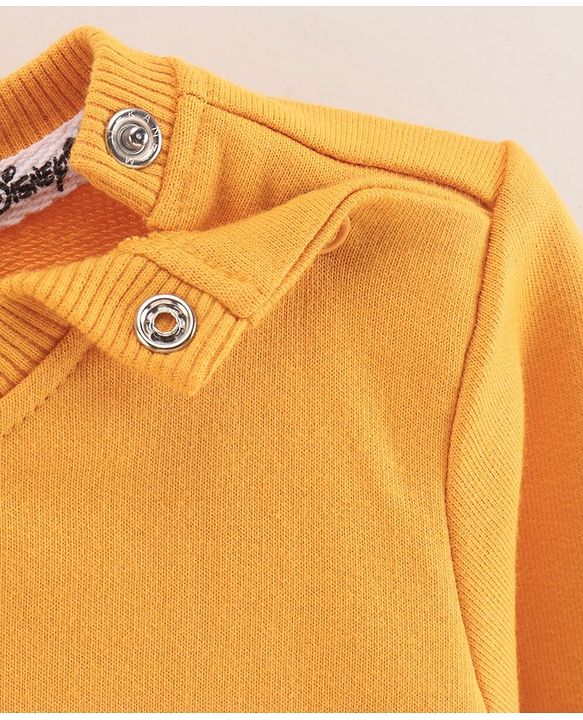 Babyhug Full Sleeves Sweatshirts Lightning Mcqueen Print - Yellow