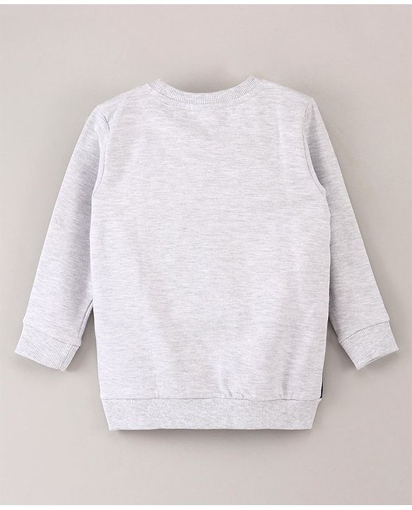 Babyhug Full Sleeves Sweatshirt Disney Cars Print- Grey
