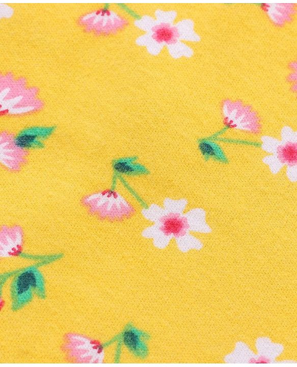 Babyhug 100% Cotton Onesie Printed Pack of 3 - Pink Yellow